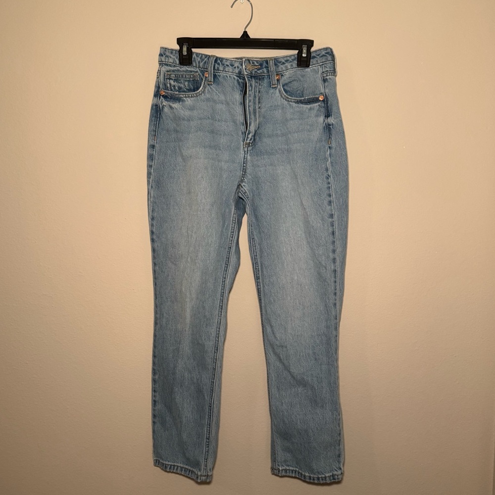 Sneak Peek Light Blue Straight Leg Jeans